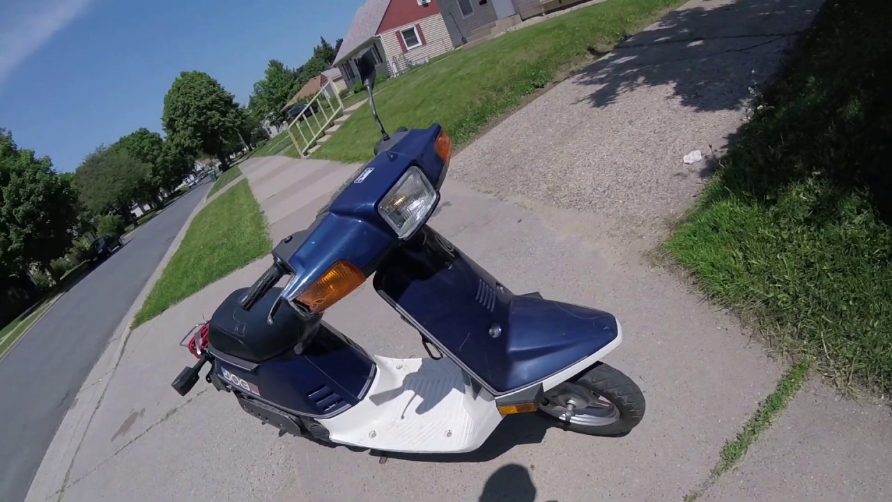 1987 Yamaha Jog 50cc Scooter Test Ride