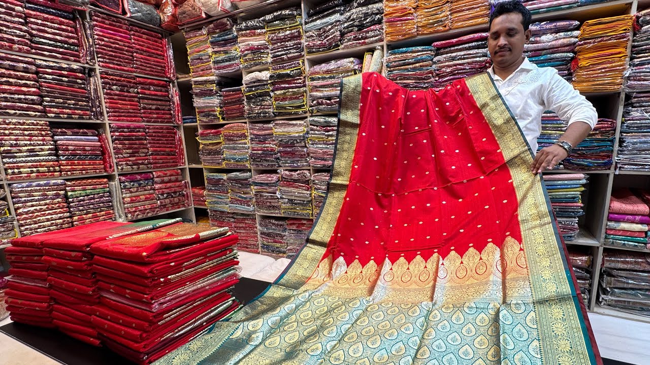 Valentine Special Red Soft Silk Katan Sarees In Reasonable Price কাতান শাড়ি Indian Saree Collection