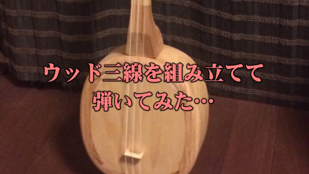 ウッド三線キットを組み立てて、弾いてみた！