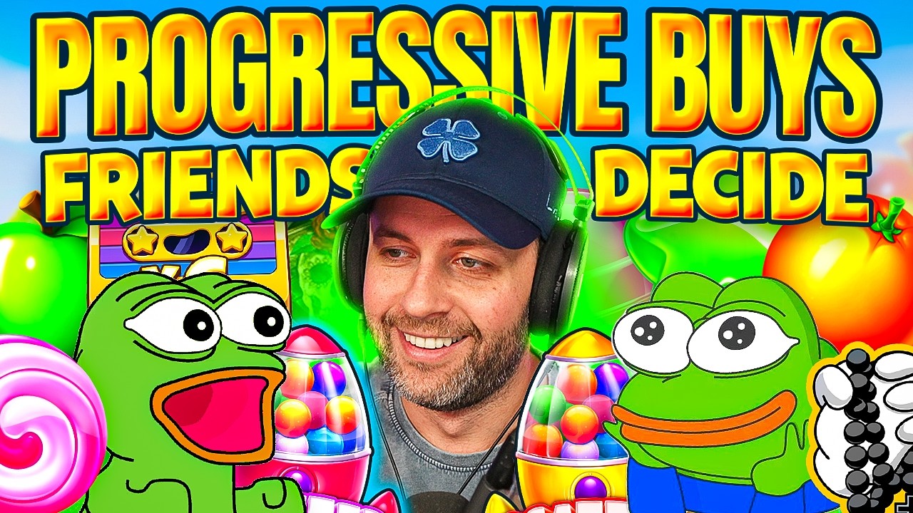 ANOTHER PROGRESSIVE BONUS OPENING... BUT MY FRIENDS DECIDE THE GAMES!!