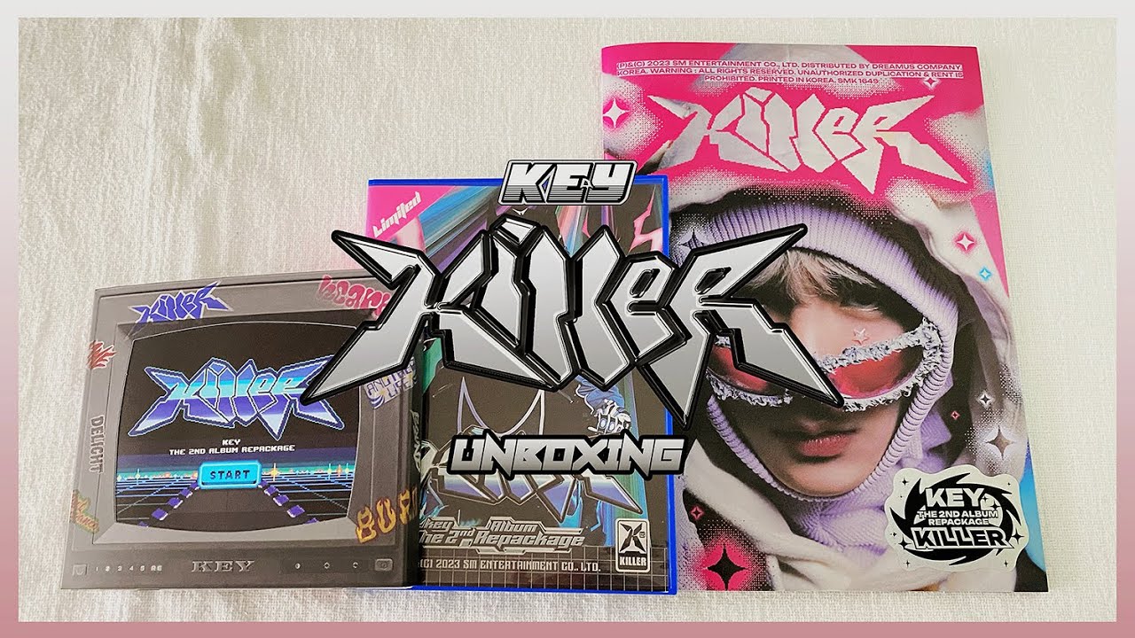 ✿ key 키 2nd album repackage 'killer' 킬러 (crt, zine & gamepack ver.) | unboxing ✿