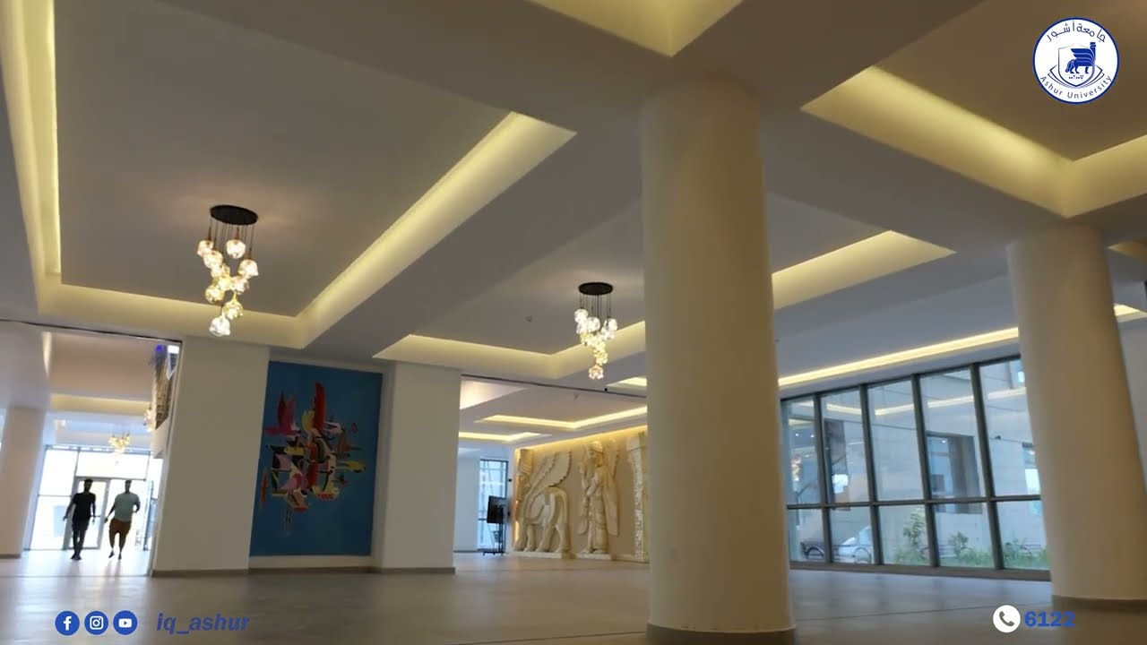 لوحة معمارية تحاكي تاريخ حضارة علمت الأمم فن المعمار جامعة أشور