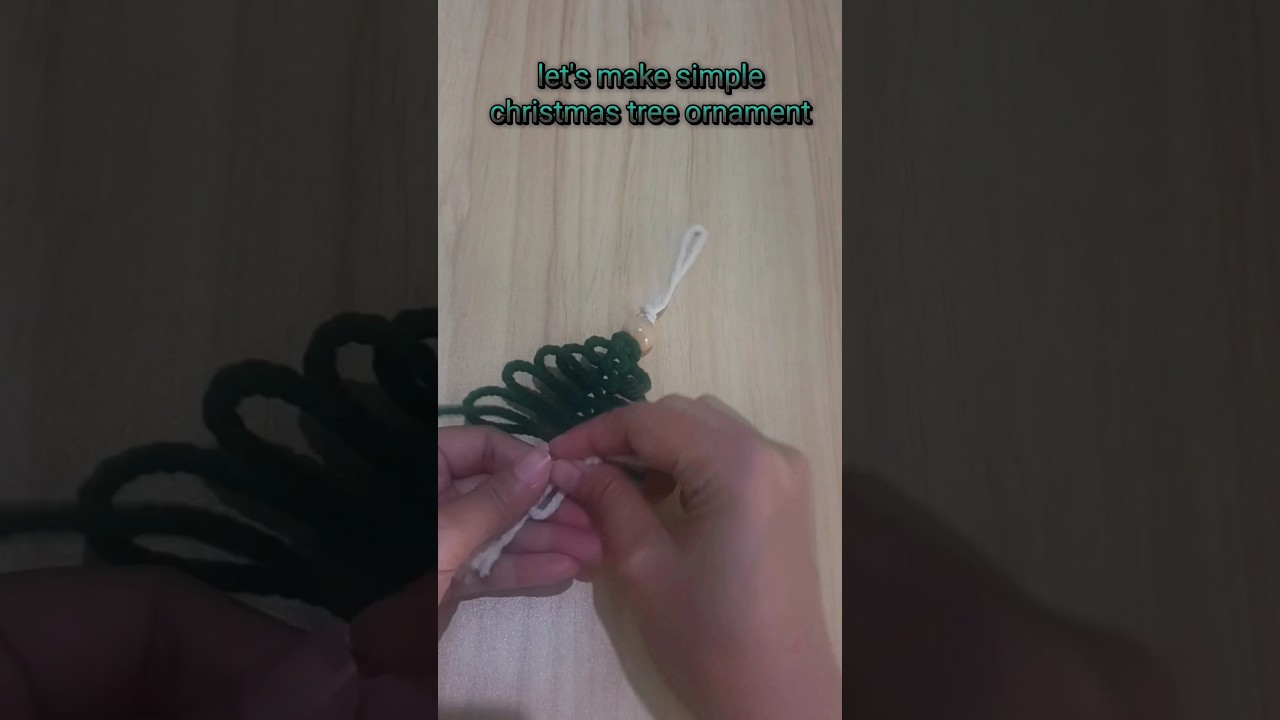 Simple macrame ornament #macrameornament