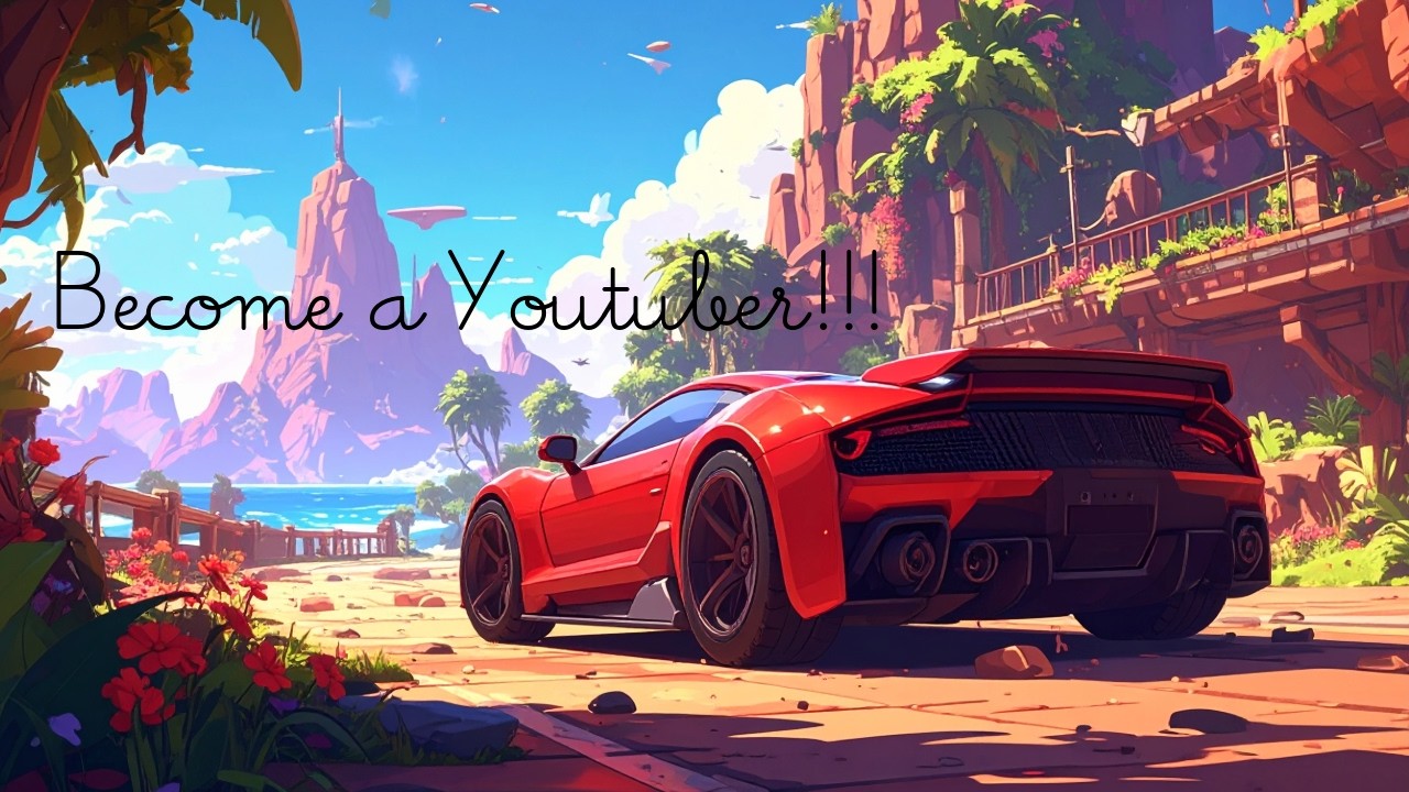 Playing become a Youtuber in Roblox!