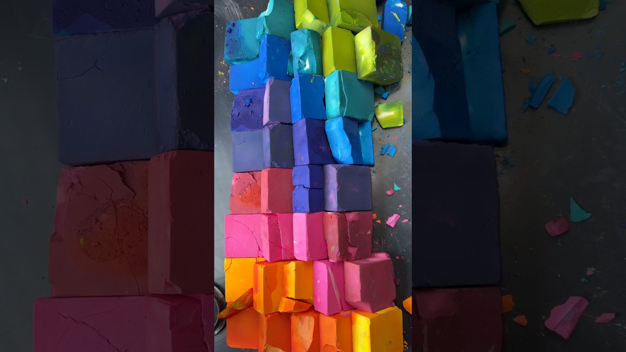 This is what being obsessed with Rainbow Chalk looks like💕