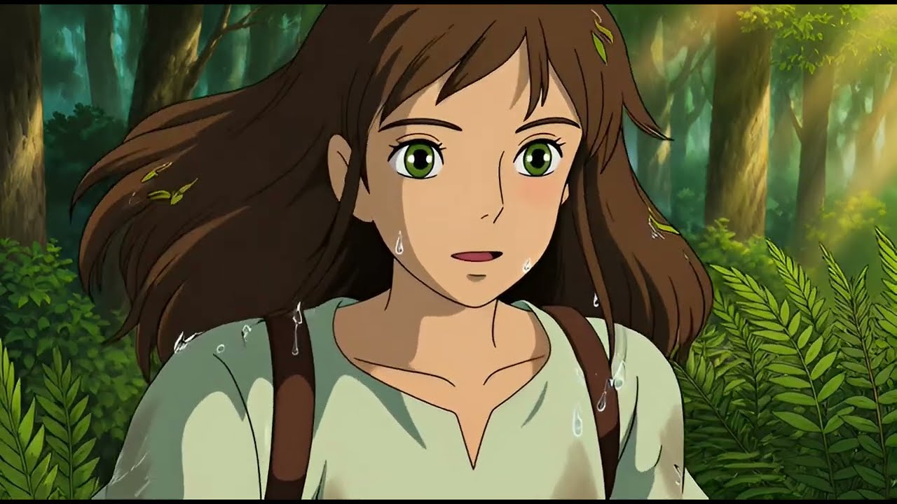 🌿✨ Hidden Waterfalls & Mossy Ruins | Ghibli-Style ASMR Forest Journey 🍃💧