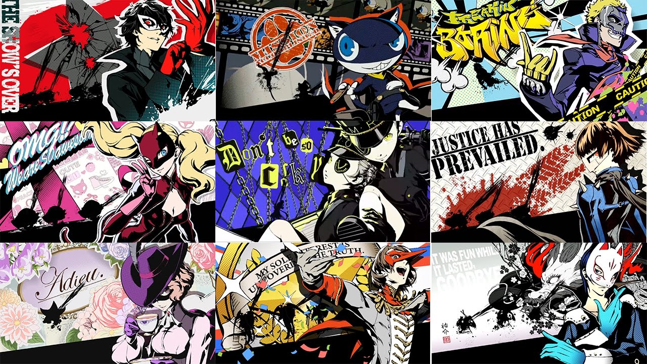 Persona 5 Compilation - All Baton pass / Critical hits / Assists and Special moves