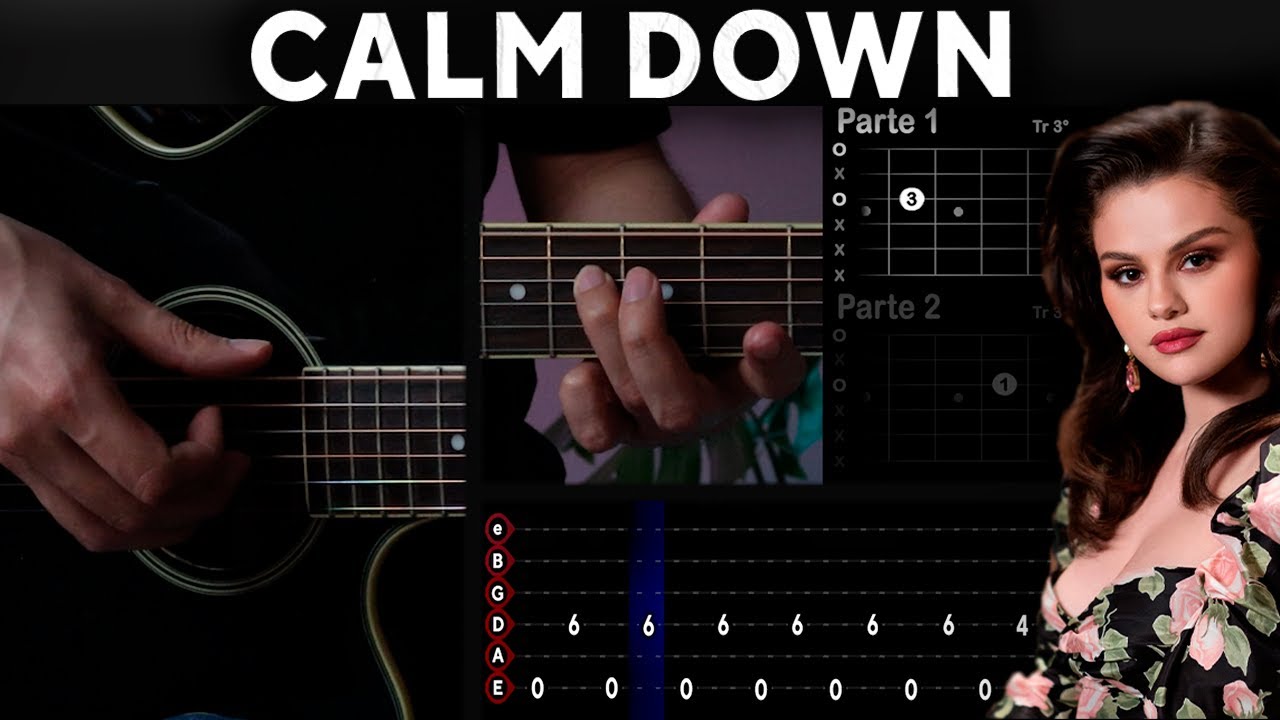 Calm Down - Selena Gomez, Rema GUITARRA Tutorial | Acordes