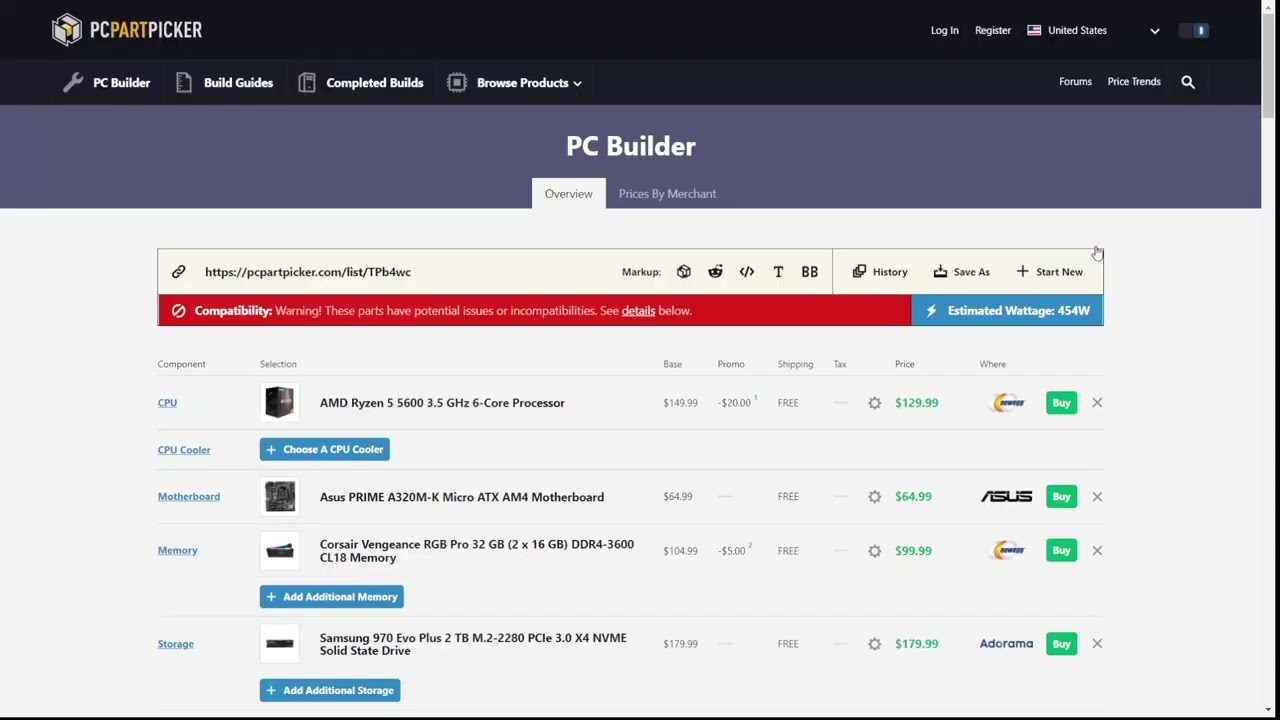 How to Use PCPartPicker