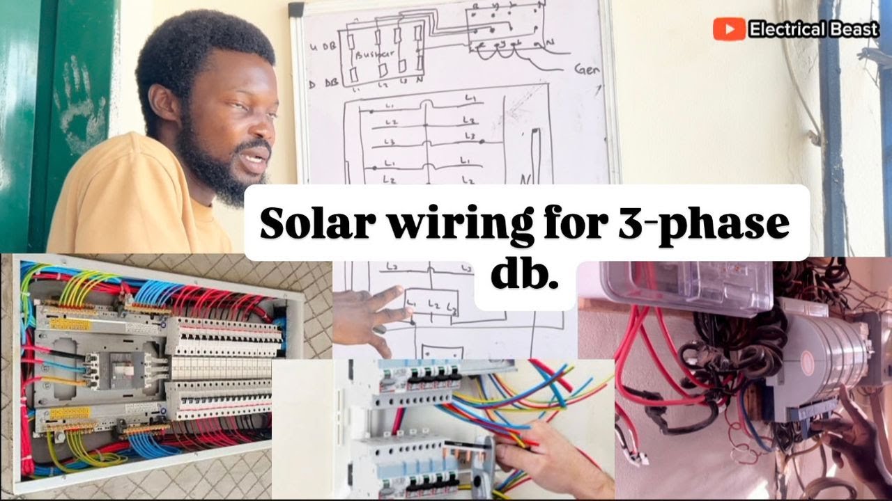 How to do  3 Phase Load Separation and Connect Inverter Changeover Switch.