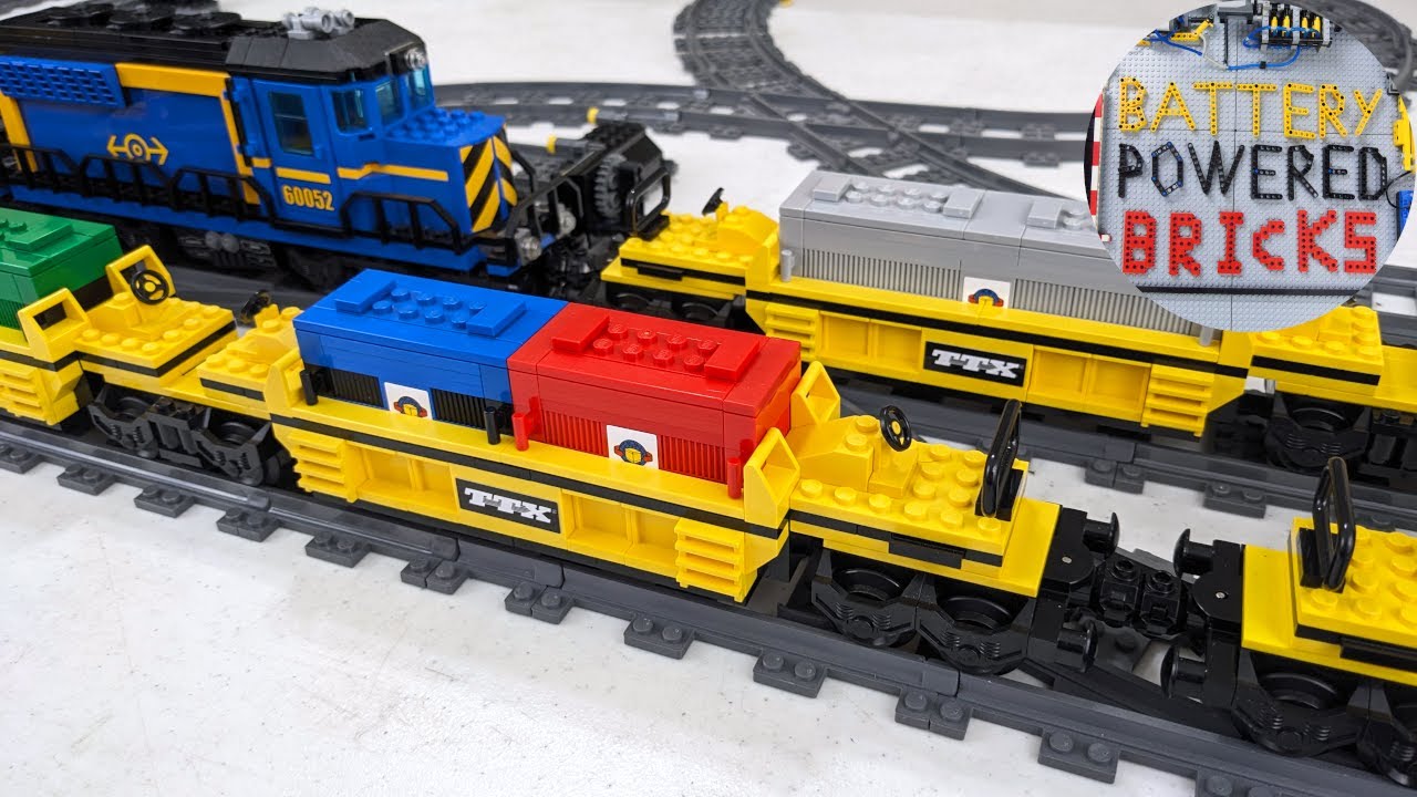 Lego haul parts for 10170 TTX Intermodal train wagons
