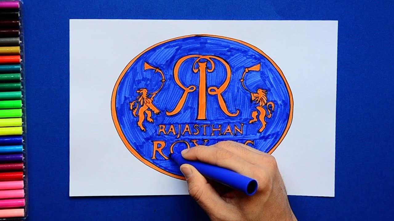 How to draw Rajasthan Royals Logo (IPL Team)
