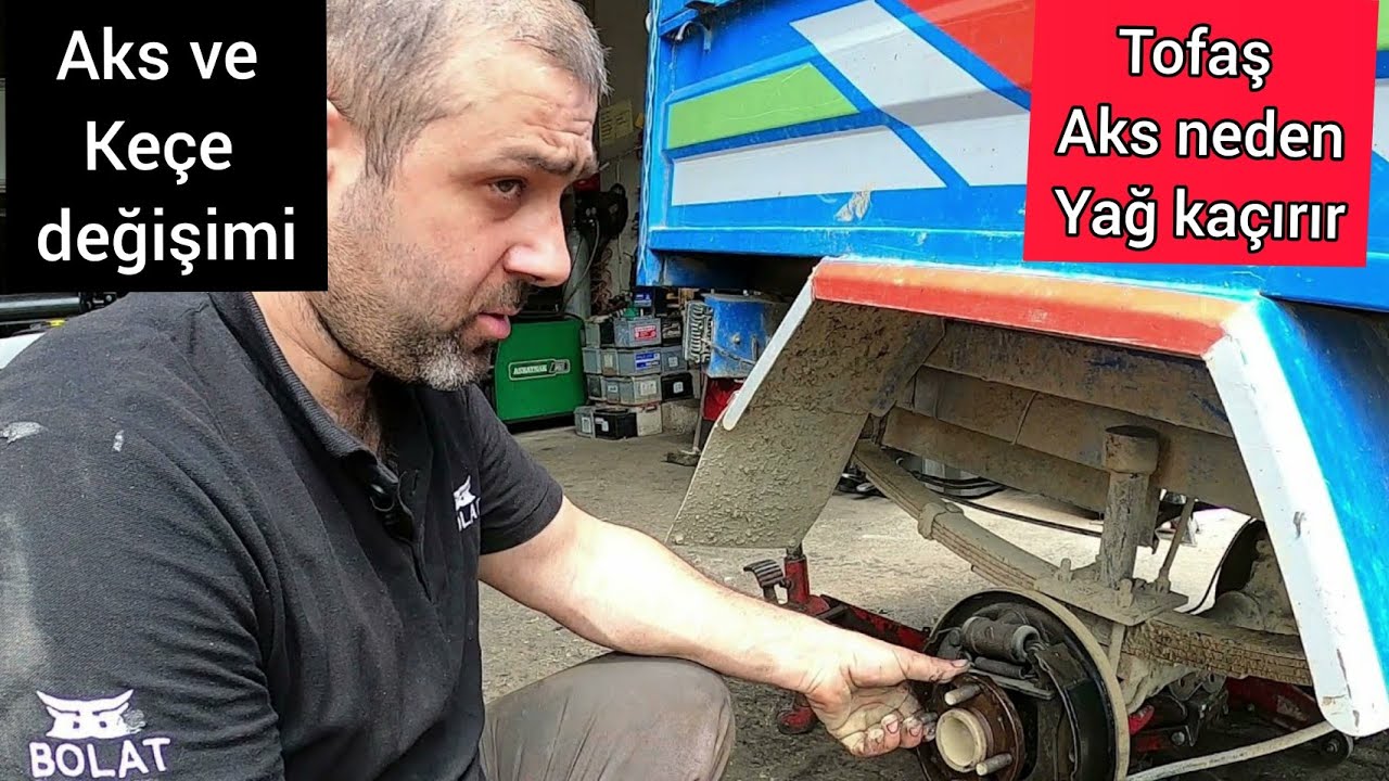 Sel Patpat Arka  Fren Balatalar yağlanmış  / Aks ve Keçe değişimi / Tofaş Aks neden Yağ Kaçırır