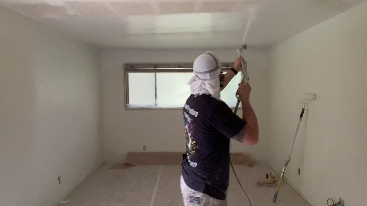 How to spray primer and back roll PVA primer