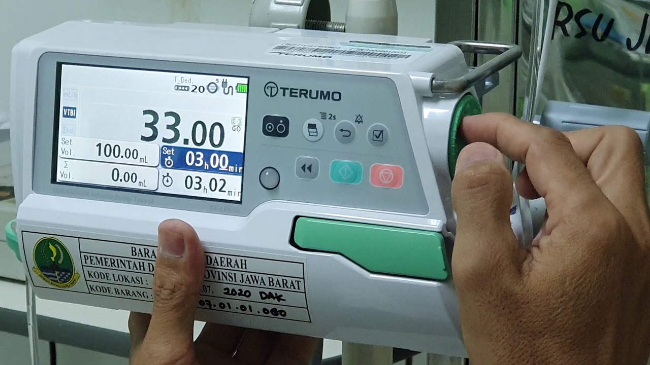 Tutorial / refreshing pemasangan Infuspump Terumo TE - LF 600