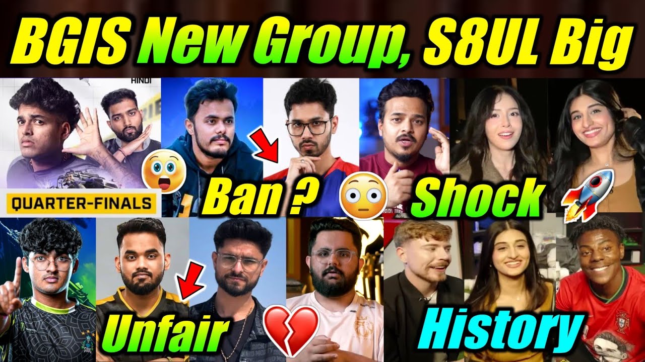 BGIS Result, Unfair ? 😳 Godl Ban Saum ? 😧 Payal Big News 🤯 S8UL 🚀 Joker, Lolzz, Scout News 