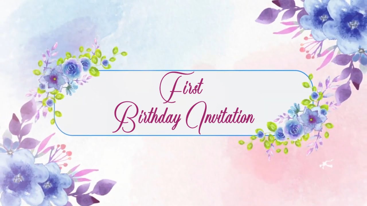 First birthday invitation status | latest birthday invitation video status 2025