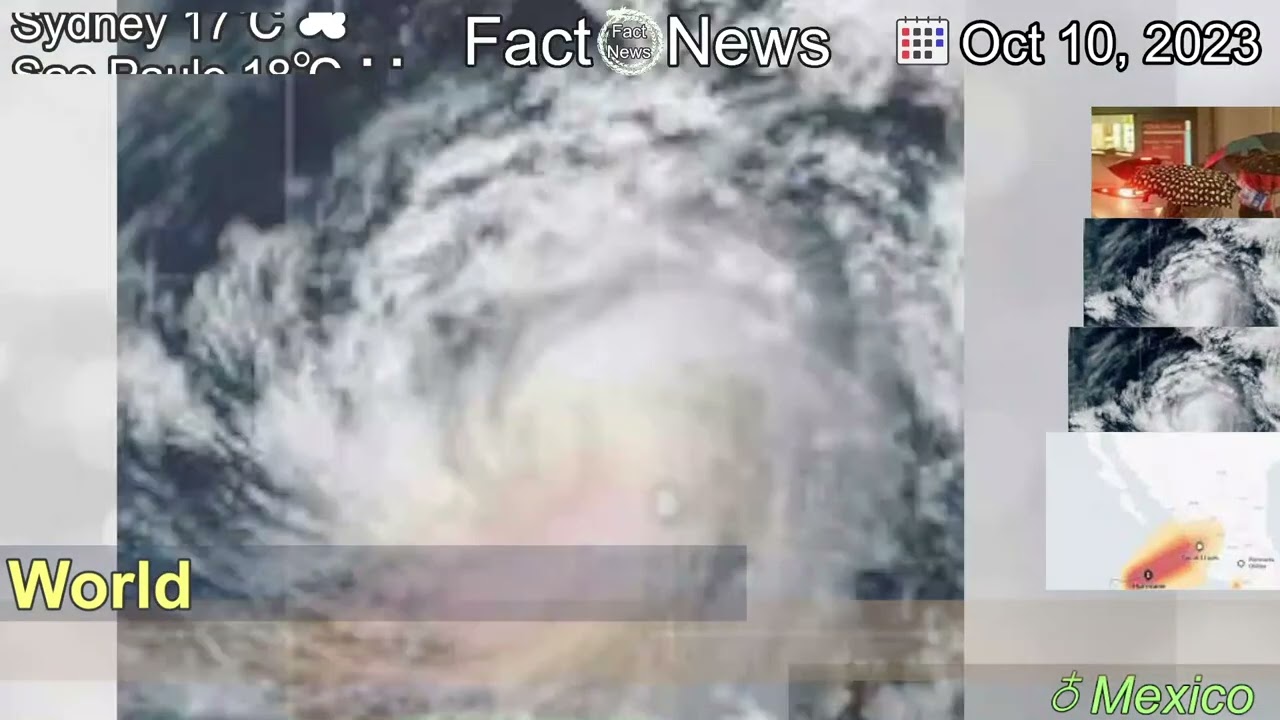 [Latest]Hurricane Lidia Nears the West Coast of Mexico