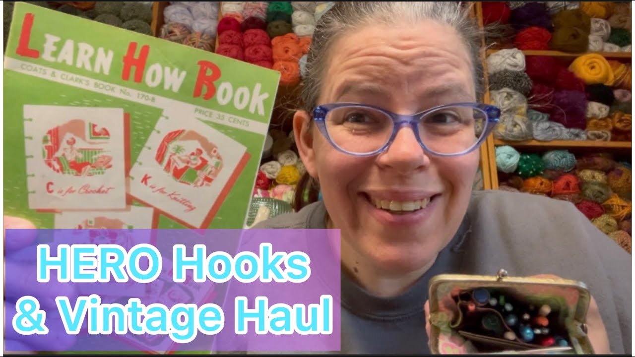 HERO Hooks & Vintage haul hooks #crochethook #vintagehaul #crochethooks #facebookmarketplace