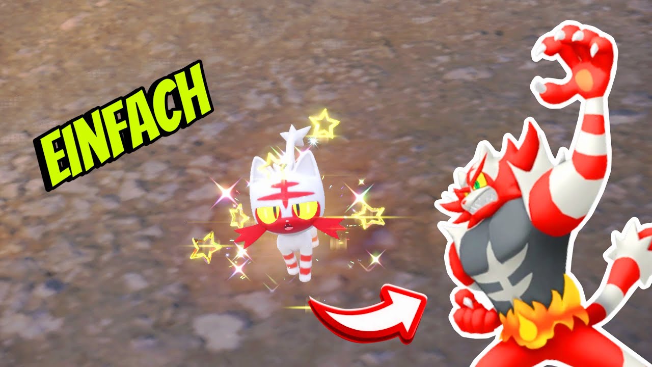 EINFACH *Shiny* Flamiau & Fuegro im DLC indigoblaue Scheibe - Karmesin & Purpur
