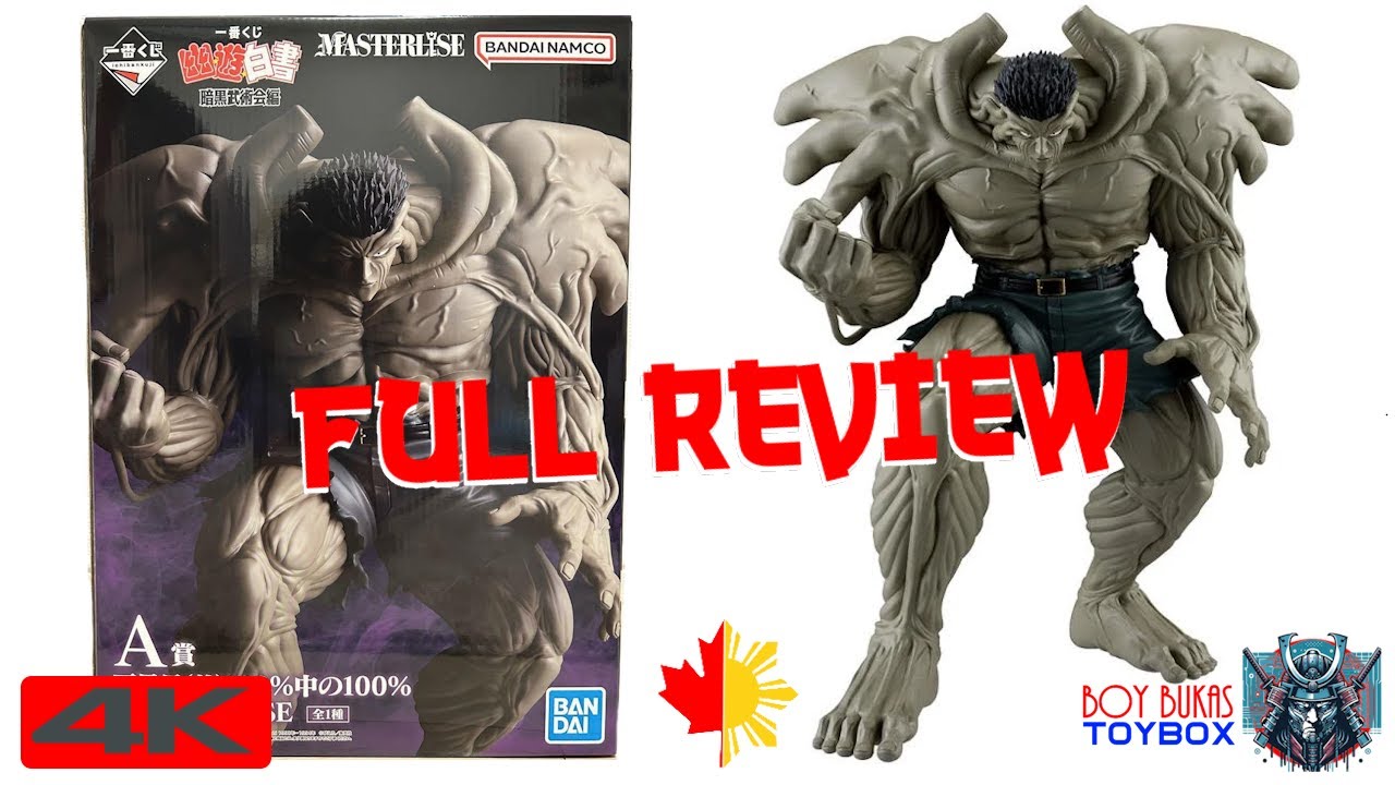 Yu Yu Hakusho Masterlise Ichibansho Younger Toguro 100% (Dark Tournament Edition) Figure #Masterlise