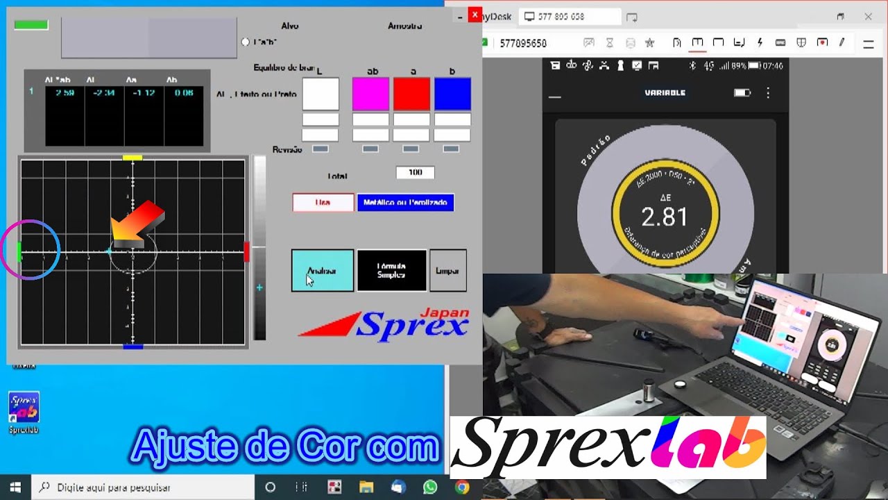 1598 Módulo 3 - Colorimetria Básico e Ajuste de Cor - Ajuste de Cor com SprexLab
