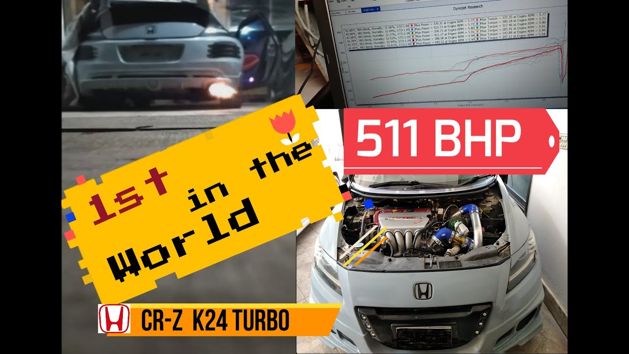 CRZ K Swap & Turbo,build, Start, Dyno & flames | KRZ Turb