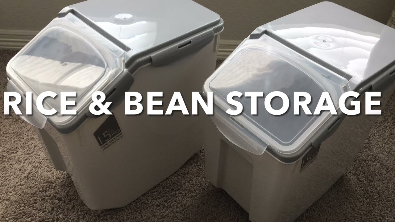 3 Month Rice & Bean Storage Ideas / Long Term Food Storage / Pantry Organization / Dry Food Storage
