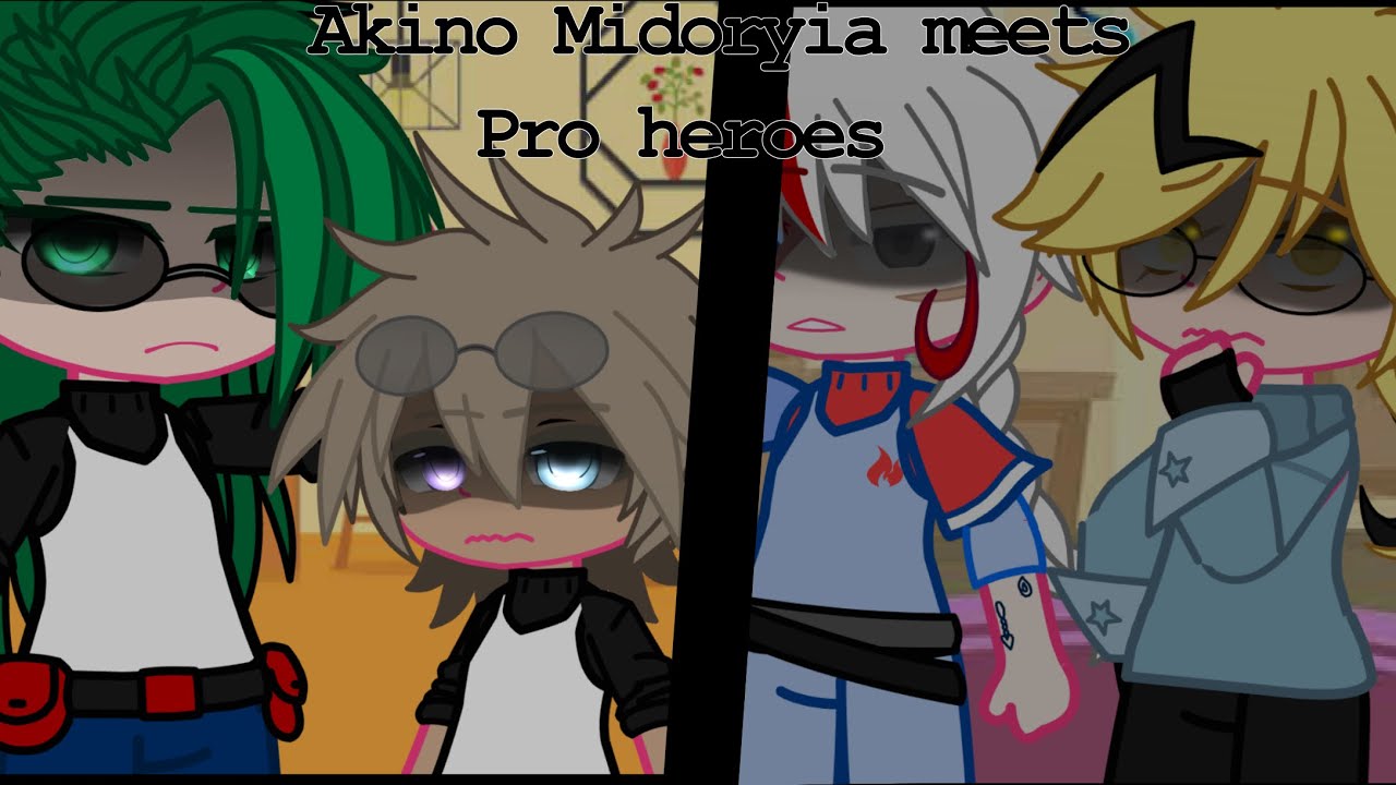 Akino Midoryia meets pro heroes // part 2 of #1deku meets quirkless kid // Original AU