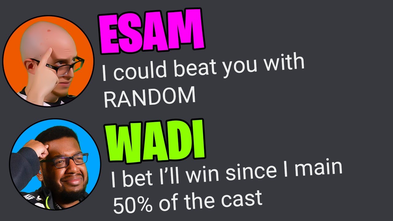 WaDi & ESAM Face Off With RANDOM CHARACTERS