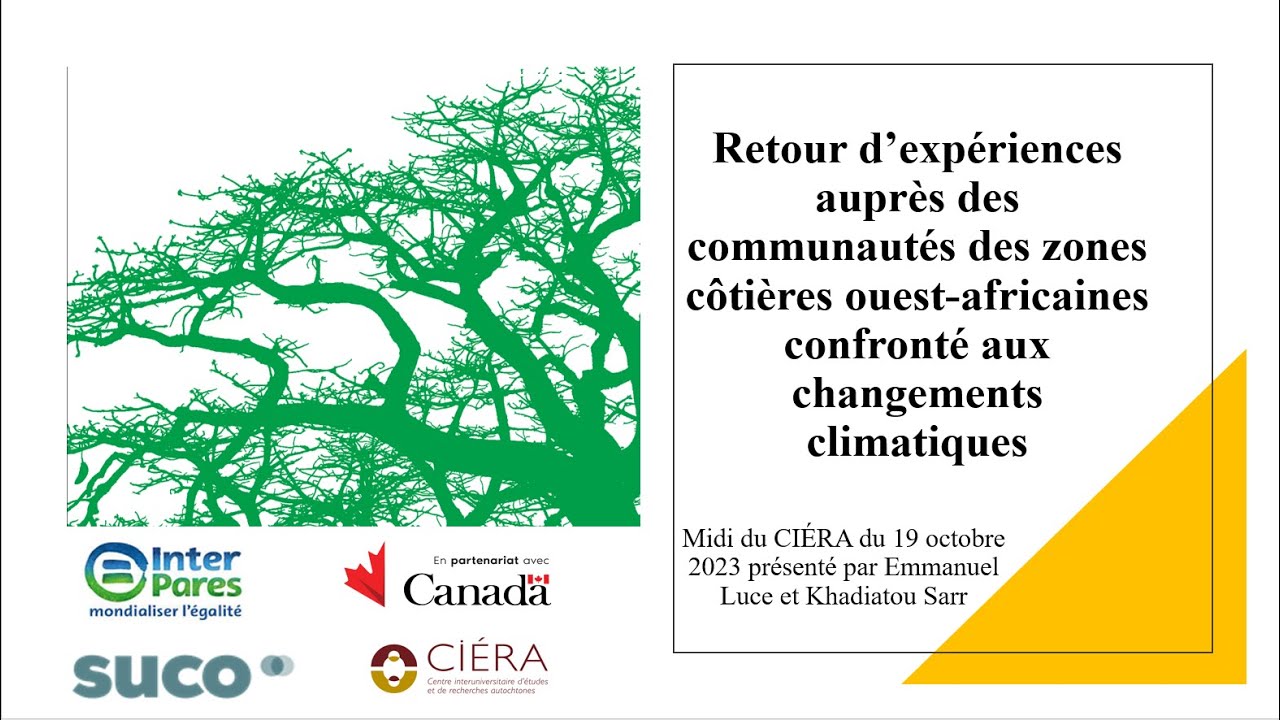 Expériences des communautés des zones côtières ouest-africaines face aux changements climatiques