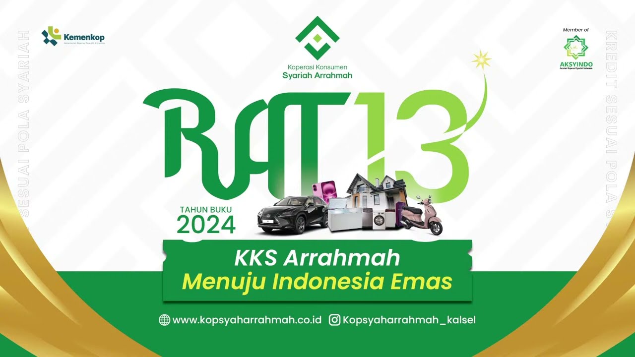 RAPAT ANGGOTA TAHUNAN KE-13 Koperasi Konsumen Syariah Arrahmah