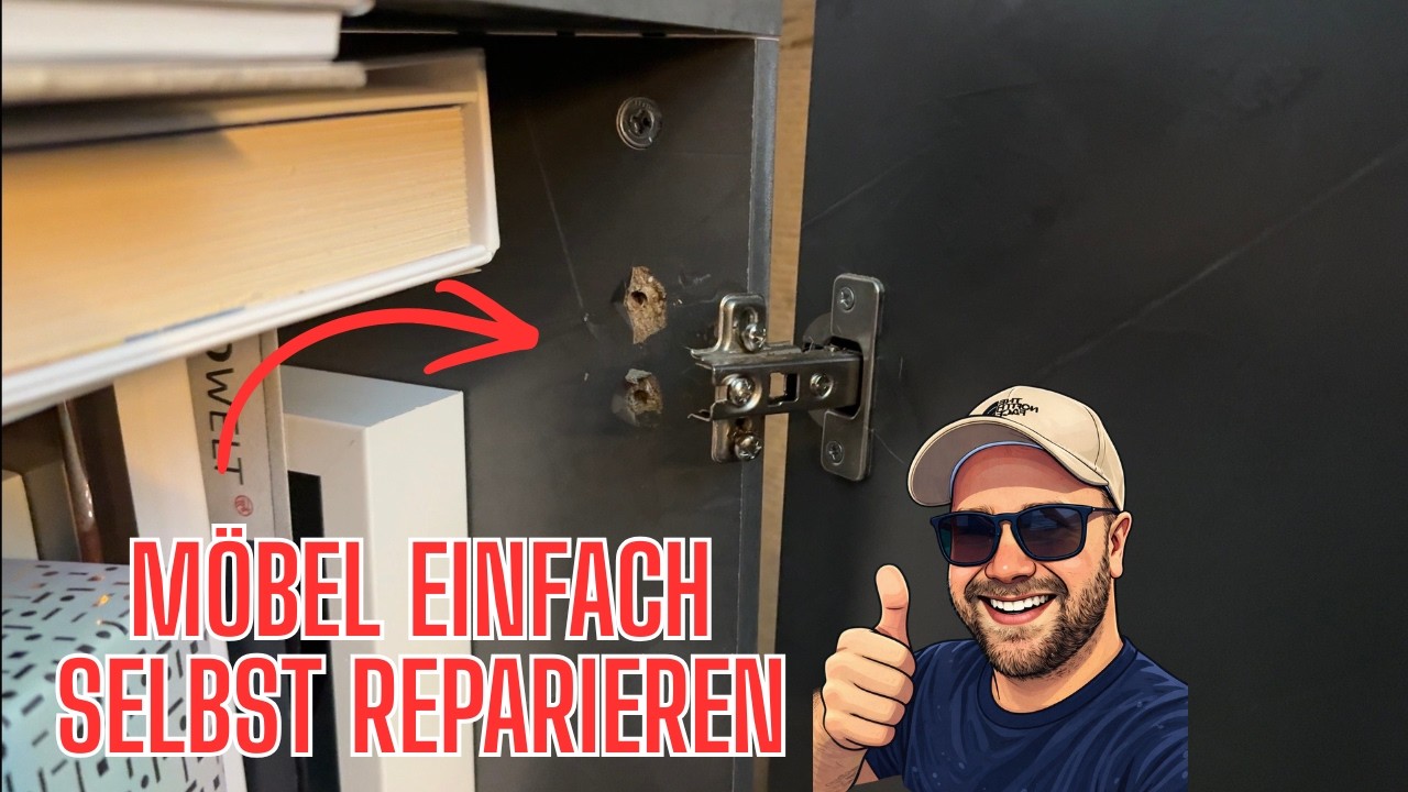 Scharnier ausgerissen? Möbel einfach selbst reparieren! Fischer Möbelretter im Test 🔧