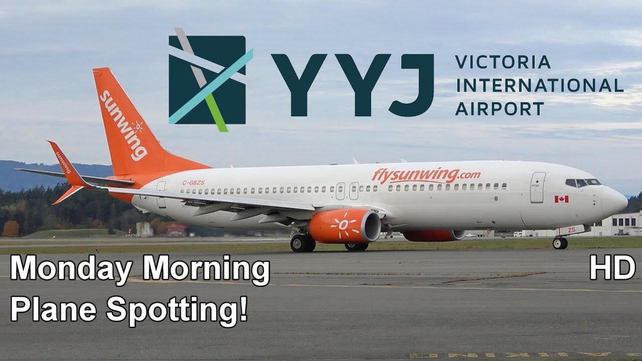 Monday Morning Plane Spotting at YYJ Victoria International Airport! [HD]