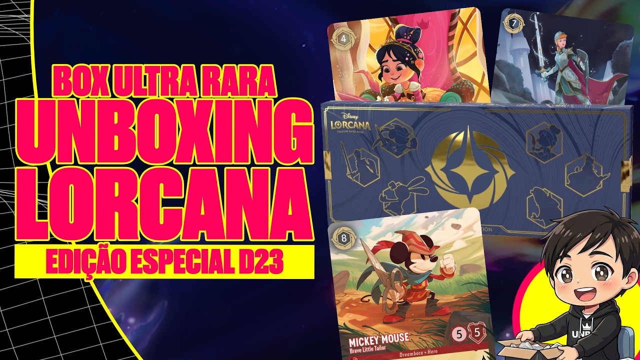 🃏LORCANA D23 BOX: Vale Tudo Isso? 😱 Unboxing da Coleção Mais Rara do Evento
