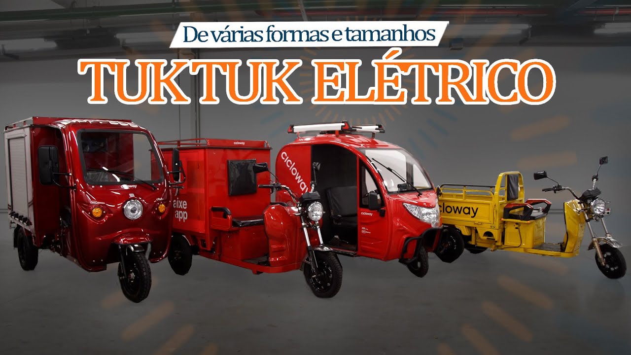 TUK TUK p/ CARGA, PASSAGEIRO, PUBLICIDADE ou o que você quiser Todos elétricos. Veja o caso da Ofner