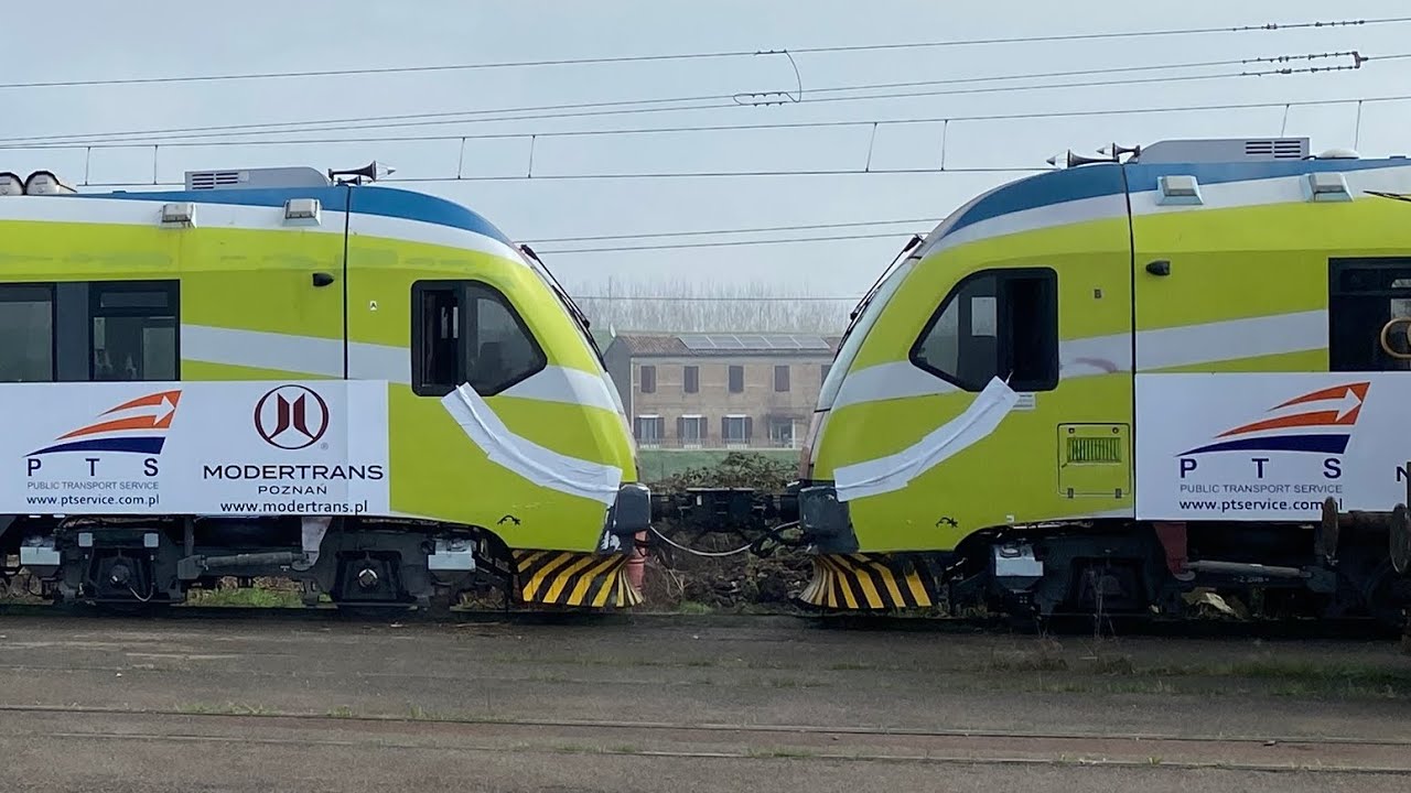 I DUE TRENI DIESEL DI FERROVIE NORD MILANO VERSO LA POLONIA…