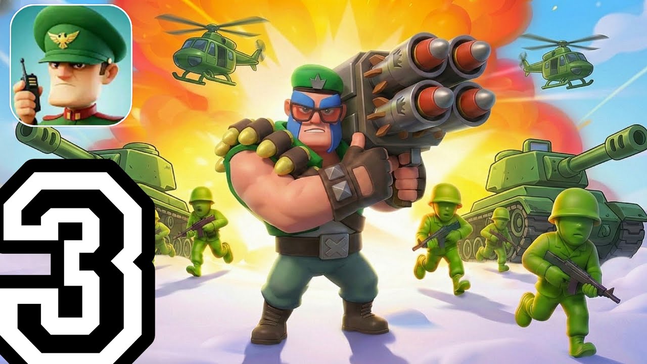Top Commander - Gameplay Walkthrough Part3 Android Army Battle war