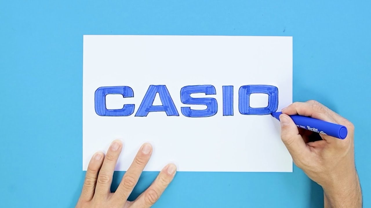 How to draw Casio Logo