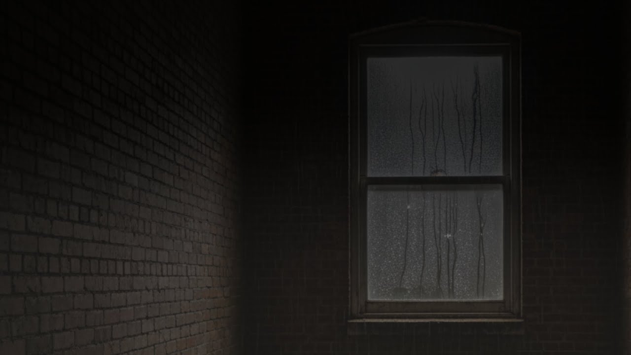 Heavy Rain Pressing Against a Dark Window — 10 Hours