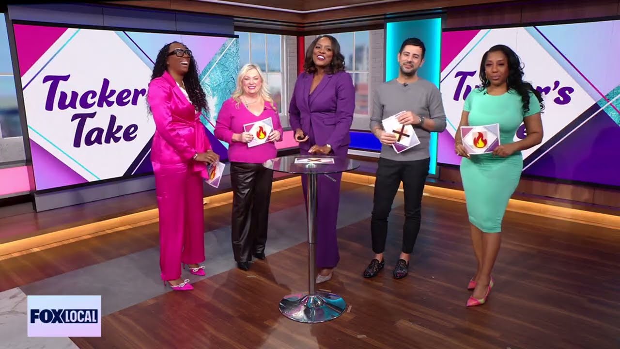 Matchmkaker, Susan Trombetti, dishing the hot sheet  on Fox 5 DC with Marissa Mitchel