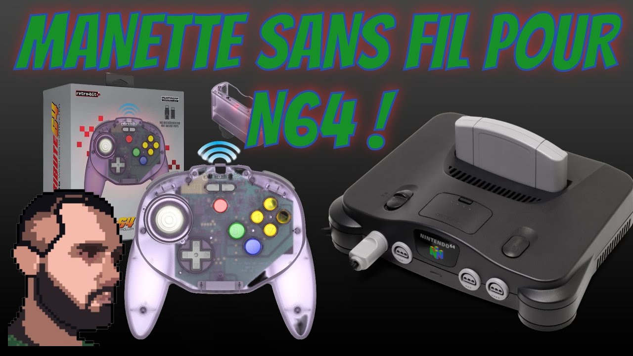 La MEILLEURE manette NINTENDO 64 sans fil : la Tribute 64 de chez Retrobit