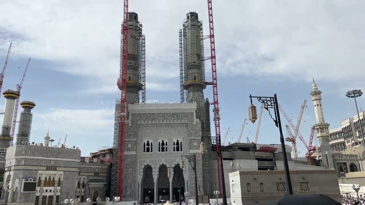 way to haram from clock tower makkah #youtube #makkah #saudiarabia