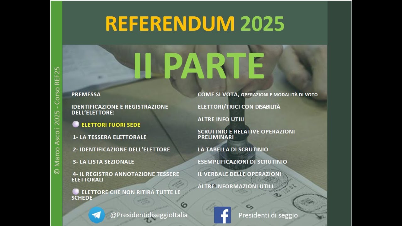 REFERENDUM 2025 - PARTE II