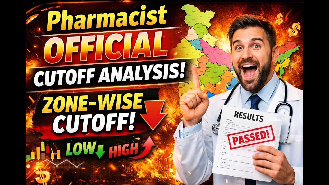 RRB Paramedical | Pharmacist Official Cutoff Analysis | Zone-Wise Cutoff & Expected Marks 📊