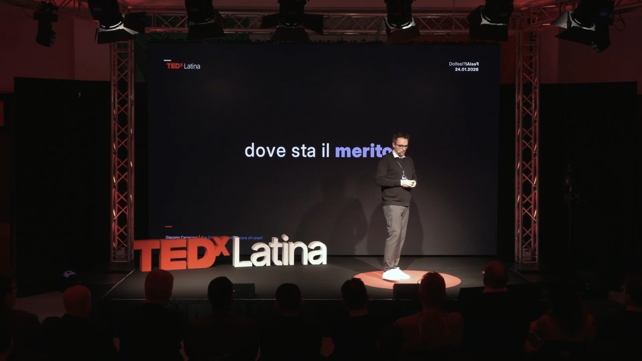 AI e creativit&agrave;: conta ancora chi crea? | Giacomo Paolo Camerano | TEDxLatina