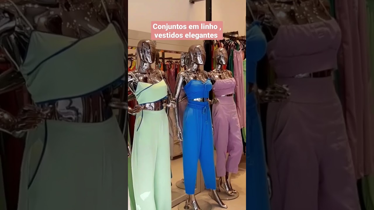 Conjuntos e vestidos elegantes em  linho.Moda boutique No BR&Aacute;S #roupasnoatacado  #br&aacute;ssp