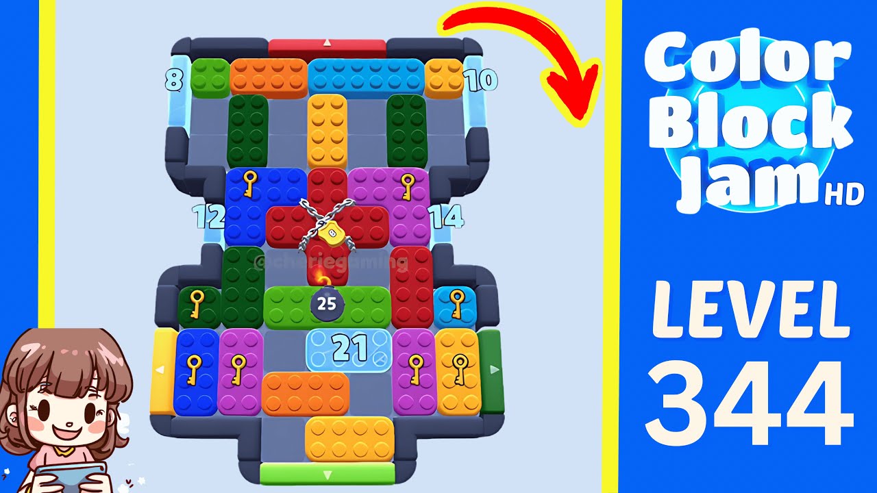 Color Block Jam Level 344 Solution Walkthrough
