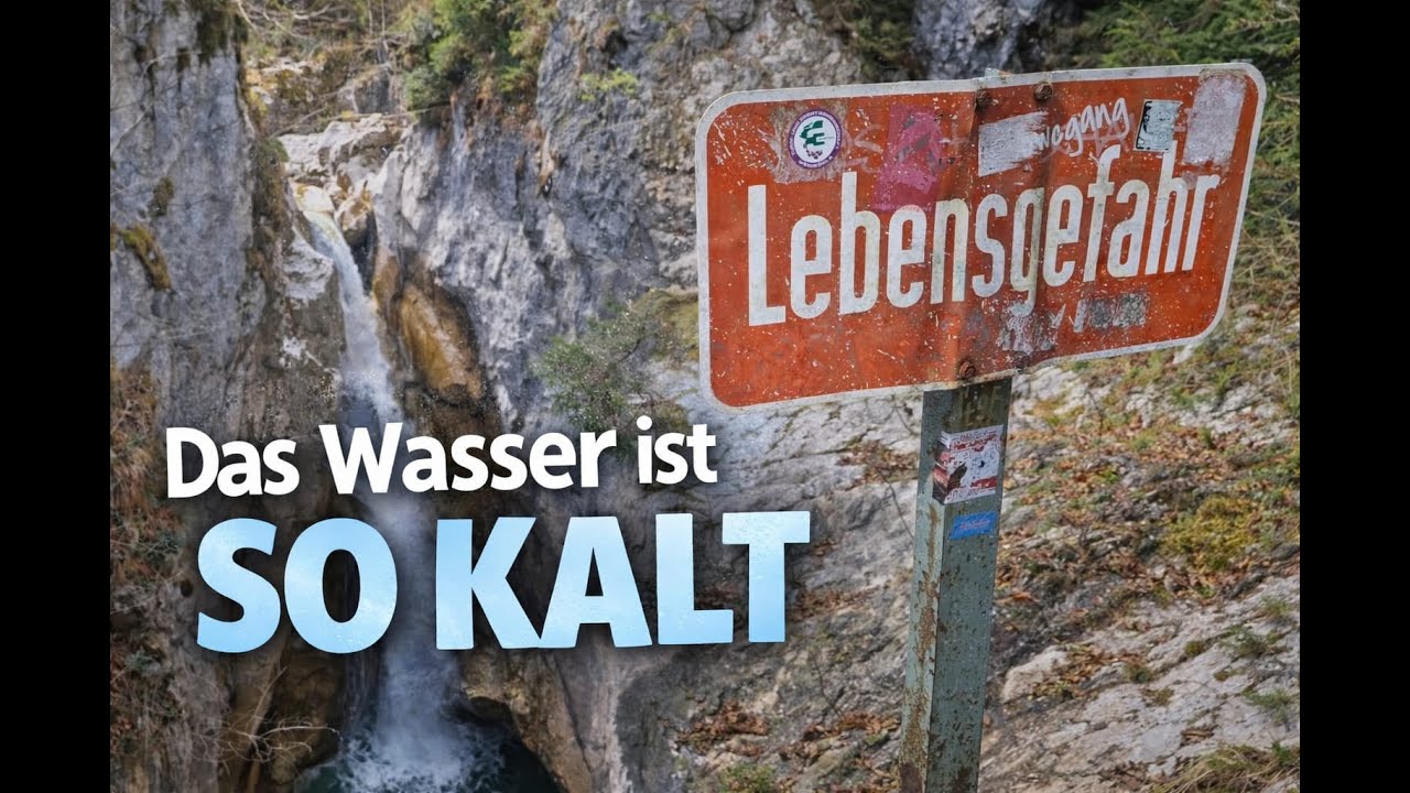 Eisbaden am WASSERFALL?? ❄💧