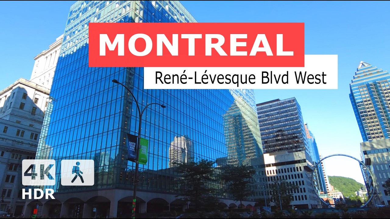 Discover Downtown Montreal: A Stunning 4K Stroll on René-Levesque Blvd